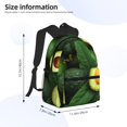 thumbnail image 3 of Goofa Fresh Avocados Print Casual Backpack for Women Men,Waterproof High School Bookbag,Lightweight Travel Daypack,Classic College Backpack,Laptob Backpack, 3 of 6