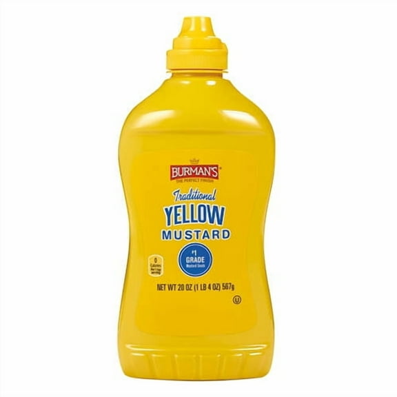 Burman's Yellow Mustard, 20 oz