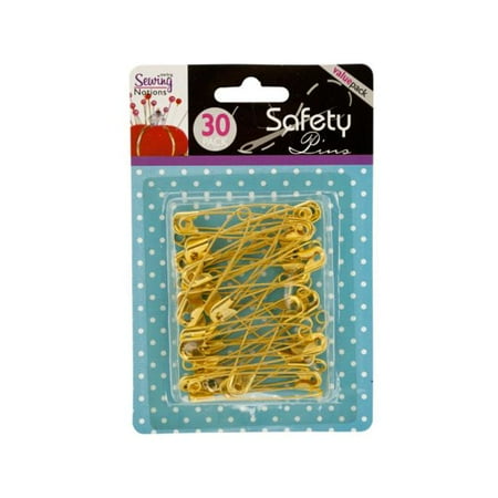 

2 in. Jumbo Brass Safety Pins - Pack of 48