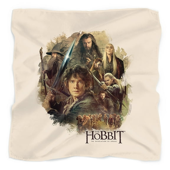 The Hobbit Collage Bandana (21 in x 21 in)