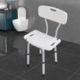 thumbnail image 1 of Chaise de Bain à Dossier Réglable en Hauteur, Chaise de Baignoire en Alliage d'Aluminium Réglable en Hauteur pour Handicapés, 1 of 7