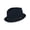 Navy, variant on Kenny K Upturned Brim Fedora with Hatband (Men's)