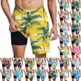 thumbnail image 2 of Kcolen Men's Swim Trunks Board Shorts with Compression Liner Swimsuits Quick Dry Bathing Suit Pockets Swimwear, 2 of 4