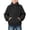 Black, variant on Half Zip Sherpa Fleece Sweatshirts for Boys Girls, Mock Neck Fuzzy Warm Pullover Tops with Pockets, 3-14 Years