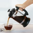 thumbnail image 4 of French Press,1000ml Stainless Steel Coffee Maker Tea French Press Cafetiere Coffee Cup Tea Herbal Tea Cup Borosilicate Coffee Filter Tea Maker Pot Cafetiere Coffee Stainless Steel French, 4 of 6