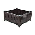 thumbnail image 4 of Recipiente de plantas de cama de jardín , caja de plantador de plantación de plantación fácil de usar fácil de usar para el patio del patio 40cmx40cmx22cm, 4 of 8