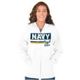 thumbnail image 4 of US Navy Eagle Anchor Logo Est 1775 Unisex Plus Size Zip Hoodie Brisco Brands 3X, 4 of 5