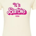 thumbnail image 3 of Barbie The Movie - It's Barbie Pink - Juniors Fitted Graphic T-Shirt, 3 of 5