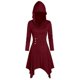 thumbnail image 1 of Womens Halloween Costumes 2024 Cosplay Gothic Dresses Women Costumes Hooded Vintage Pullover High Low Bandage Long Dress Cloak, 1 of 4