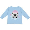 thumbnail image 3 of Inktastic Soccer Princess- Tiara Girls Long Sleeve Toddler T-Shirt, 3 of 5