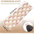 thumbnail image 4 of Long Trivet Heat Resistant Table Runner Christmas Seamless Pattern with Cute Santa Head Non Slip Table Protector Waterproof Easy to Clean Hot Pads Pot Holders Durability Versatility, 4 of 7