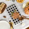 thumbnail image 3 of Sm:)e Polka Dot Pumpkin Stripes Fall Kitchen Dish Towels 18x26 Inch Set of 2, 3 of 6