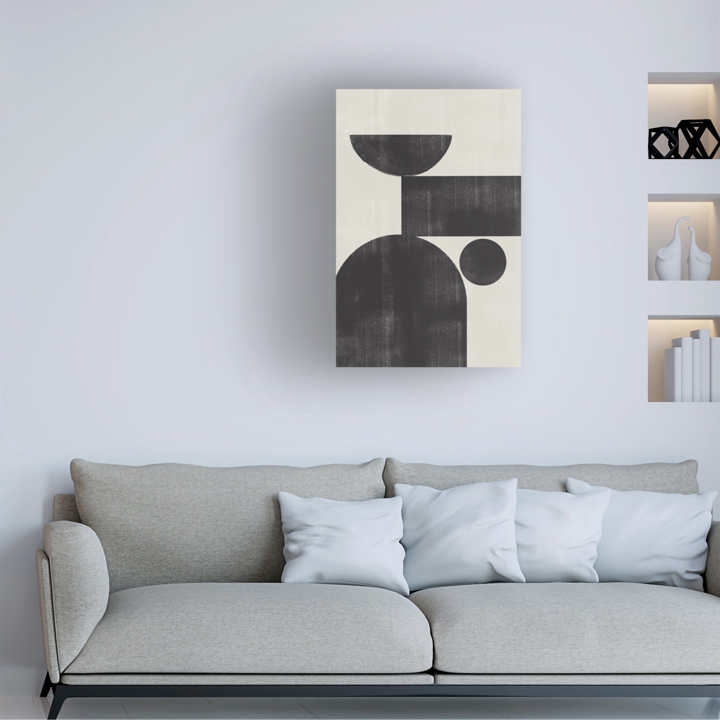 THE MIUUS STUDIO 'Shape Study No2' Canvas Art