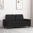 thumbnail image 1 of vidaXL 2-Seater Sofa Black 120 cm Fabric, 1 of 5