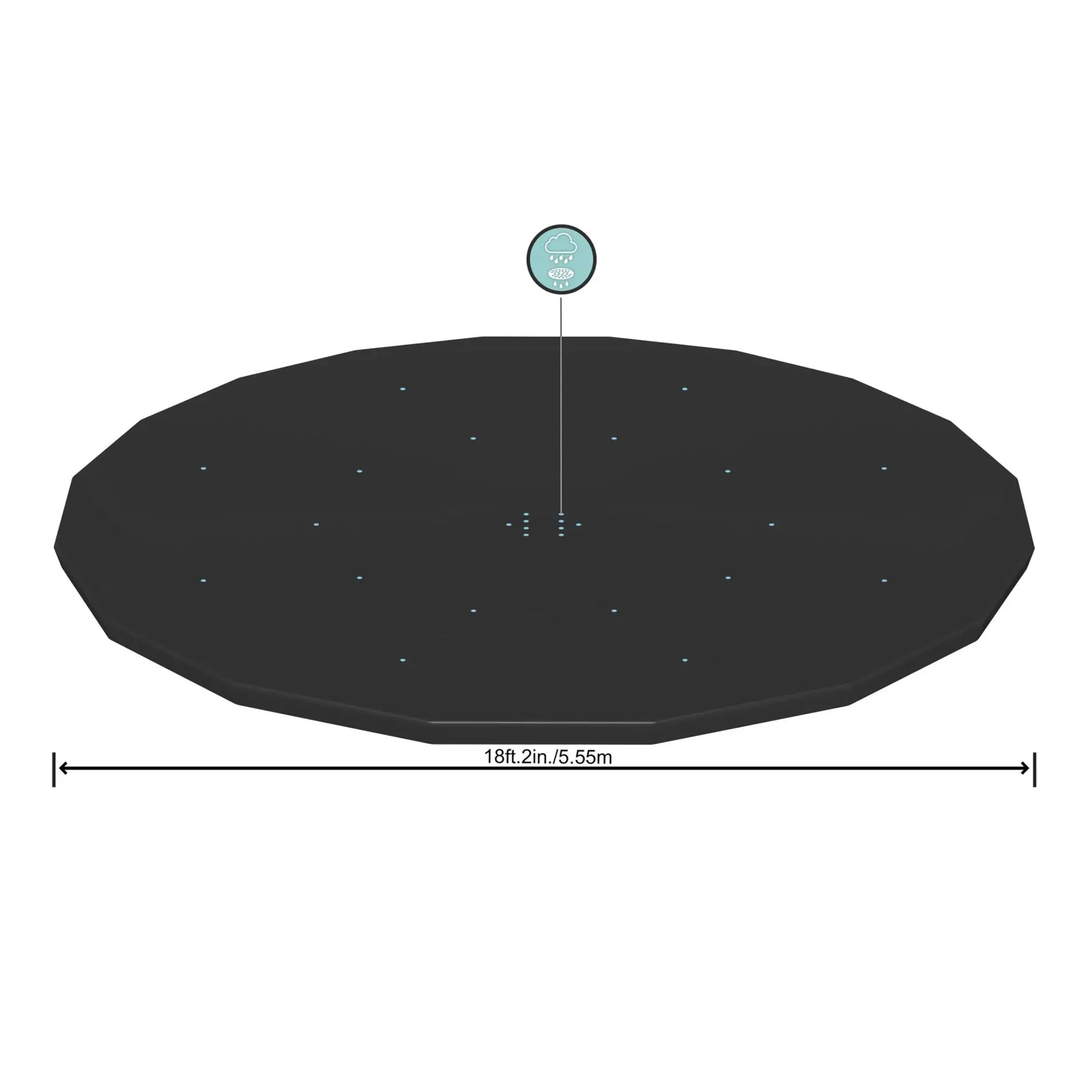 Bestway Flowclear 18' Swimming Pool Cover for Above Ground Frame Pools