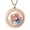 Rose Gold, variant on Personalized Engraving Circle Urn Necklaces for Ashes Clear Glass Cremation Locket Necklace for Women Men Memorial Urn Jewelry Keepsake Gifts