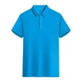 thumbnail image 1 of Camisa de manga corta con cuello para hombre: ventilación de malla, polo de golf de secado rápido, tallas M-XXXXL, 1 of 6