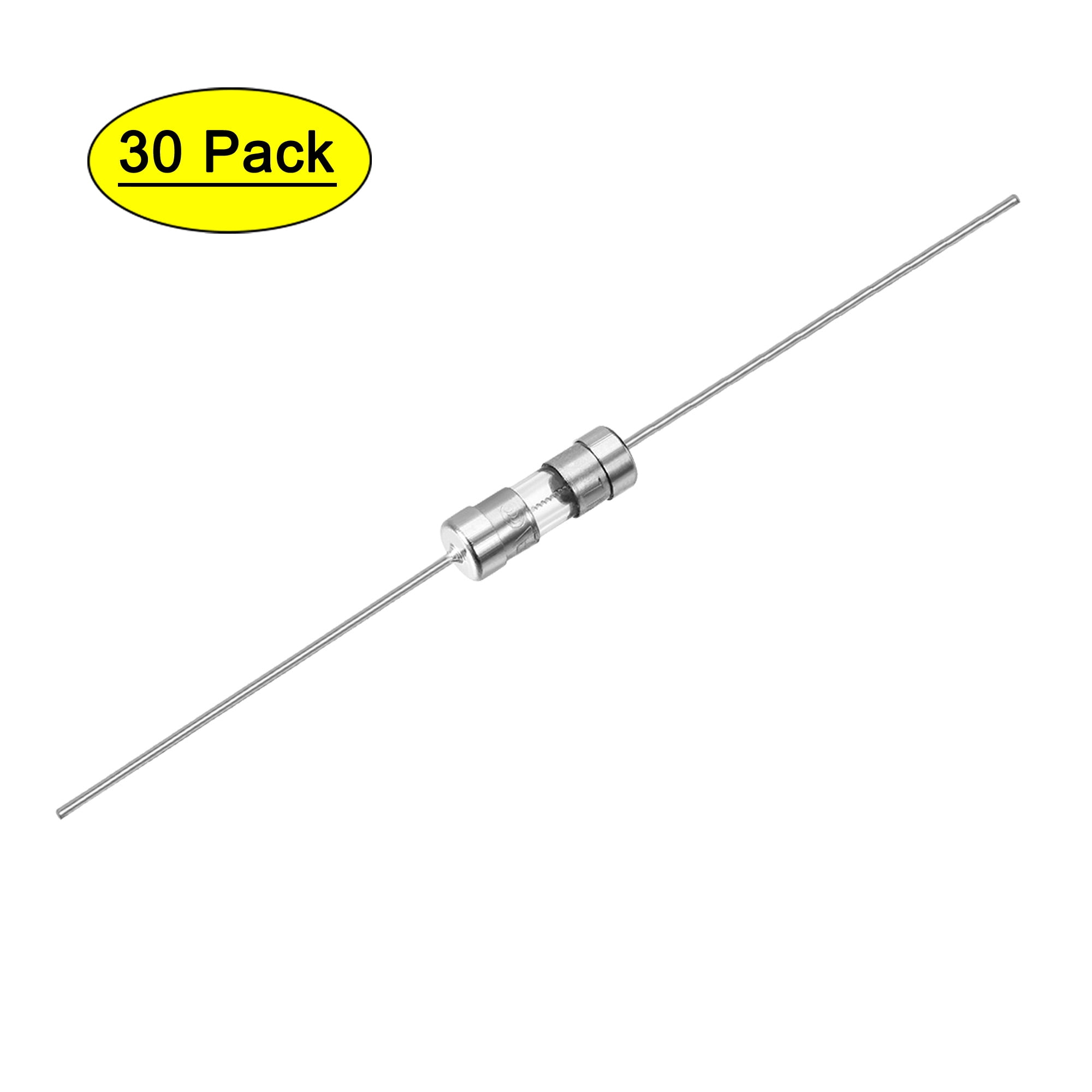 Uxcell Slow Blow Fuse Time Delay Axial Lead Glass Fuse 3.6mm x 10mm 250V T3.15A 30pack