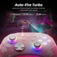 thumbnail image 2 of Wireless Switch Pro Controller Pink, Mytrix Switch Remote for Nintendo Switch/PC/IOS/Android/Steam, with Headphones Jack, Programmable, LED Light, Turbo, Wake-up, Vibration, 2 of 8