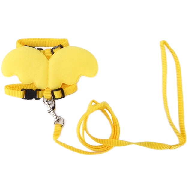 Ducks Leash Rope, Outside Walking Chicken Pet Harness Leash Set Chest Strap For Duck Yellow M