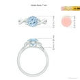thumbnail image 5 of Angara Natural 1.12 Ct. Aquamarine Solitaire Ring in 14K White Gold for Women (Ring Size: 4.5), 5 of 10