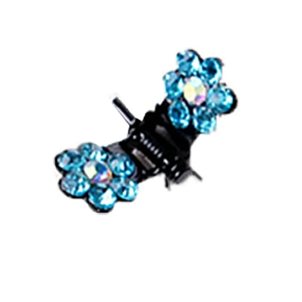 Guardurnaity 12 Uds. De pinzas para el pelo con diamantes de imitación para niñas pequeñas, accesorios para el cabello para mujeres y niñas, pinzas para Accesorio para el cabello lago azul Guardurnaity PS15371-02