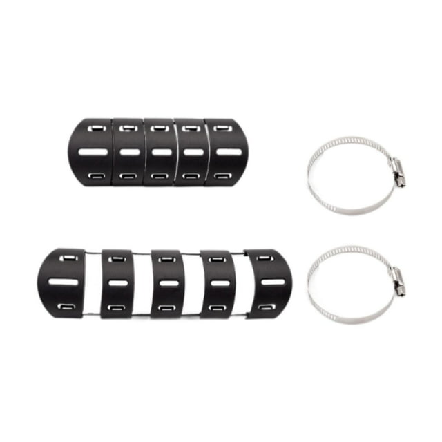 Protector térmico para motocicleta,Abrazaderas para protección térmica de escape de motocicleta,Protector térmico universal para tubos de escape,Cubierta de aislamiento Diseño de 5 quillas
