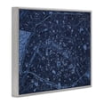 thumbnail image 3 of Stupell Industries Blue Detailed Paris Map Map Painting Gray Framed Art Print Wall Art, 20 x 16, 3 of 8