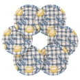 thumbnail image 7 of Yayeee 6 PCS Drink Coasters with Holder Set Woven Absorbent Round Tabletop Hot Pad, Light Lemon, 7 of 7