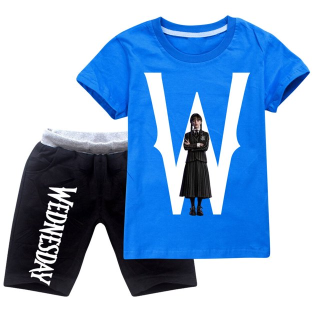 Disfraz de carnaval para niñas, novedad de verano 2023, camisetas y pantalones cortos de manga corta, trajes para niños de 3 a 15 años zhangyuxiang LED
