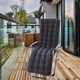 thumbnail image 3 of Cojín reclinable de poliéster para jardín, grueso, para asiento de oficina alto, para exteriores Negro B, 3 of 6