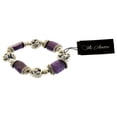 thumbnail image 2 of Mi Amore Stretch-Bracelet Silver-Tone/Purple, 2 of 2