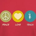 thumbnail image 3 of CafePress - Peace Love Teach Dark T Shirt - Men's Classic Graphic Cotton T-Shirt, 3 of 4