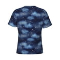 thumbnail image 6 of Vsdgher Starry Sky Print Men's Dry Fit Mesh Athletic Shirts Moisture Wicking Tennis T-Shirt Tops, 6 of 9