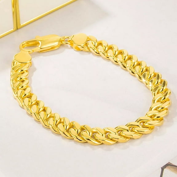 8mm Cuban Link Chain Bracelet 925 Sterling Silver Size 8" Men's Hip Hop Curb Chain