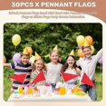 thumbnail image 4 of 30Pack Pennant Flags Small Mini Hand Held Pennant DIY Graffiti Flags on Sticks Flags Events Celebra, 4 of 5