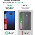 thumbnail image 2 of Funda Moto G Play 2021, funda Moto G Play con [paquete de 2] protector de pantalla de vidrio templado, cubierta protectora para teléfono [grado militar] con soporte para Mot, 2 of 5