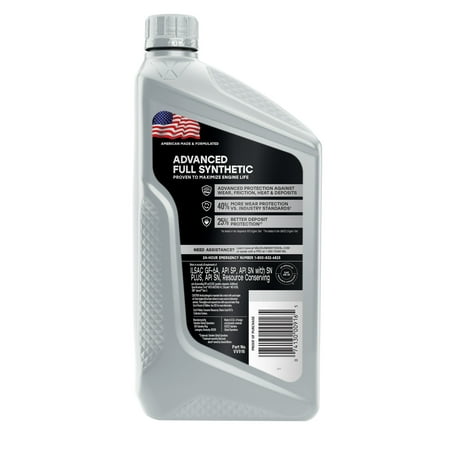 Valvoline Advanced Full Synthetic 0W-20 Motor Oil 1 QT