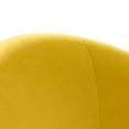 thumbnail image 6 of Velvet Home Office Chair for Teens, Adjustable Height & 360° Swivel Cute Computer Task Chair, Yellow, 6 of 10