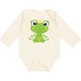thumbnail image 3 of Inktastic Cute Frog, Green Frog, Frog Princess, Crown Girls Long Sleeve Baby Bodysuit, 3 of 5