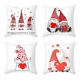 thumbnail image 2 of Set of 4 Valentine's Day Throw Pillow Covers, 18x18 inch Decorative Couch Pillows for Spring, Gift, Living Room, Bedroom, Sofa, Chair, Red, 2 of 5