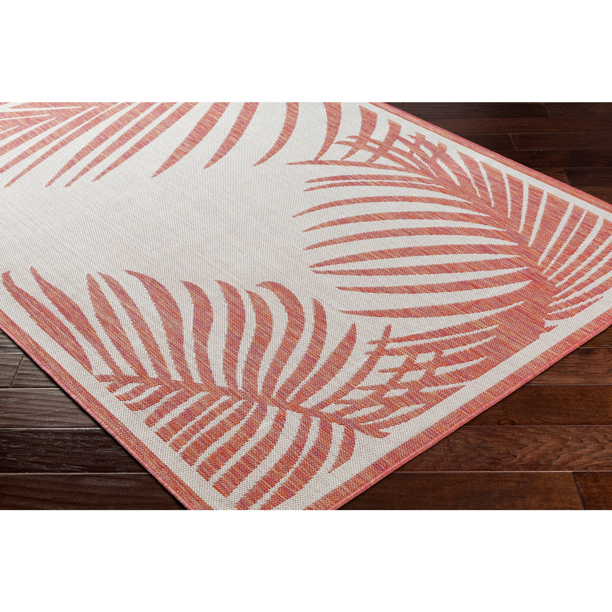 Artistic Weavers Long Beach Area Rug, Gray/Coral, 6'7" x 9'