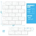 Art3d 10Sheet 12 "x 12" Peel and Stick Backsplash Subway Tiles for Kitchen