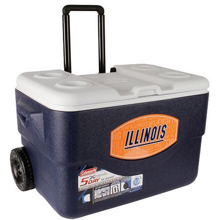 coleman rolling cooler 50 quart