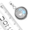 thumbnail image 2 of 925 Sterling Silver Women Jewelry Natural Rainbow Moonstone Pendant, 2 of 4