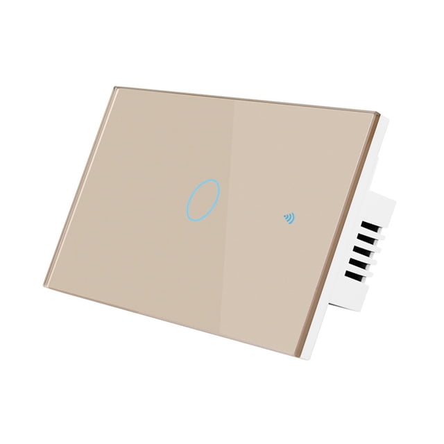 Interrupteur Intelligent Wi‐Fi, Interrupteur Lumineux, Commande Vocale, Télécommande, RF433, Commande Tactile Compatible avec Alexa Google Home Horaire, Minuterie, Compte à Rebours Sans Neutre et Hub Requis