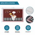 thumbnail image 6 of Fat Chef Placemats Set of 6, Red Gourmet Kitchen Red Black Buffalo Plaid Placemats for Dining Table, Place Mats for Kitchen Tabletop, Waterproof Wipeable Dining Table Mats Set, 6 of 9