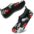 thumbnail image 4 of VIFUUR Water Shoes for Women Barefoot Quick-Dry Beach Swim Socks Black Flower, 4 of 8
