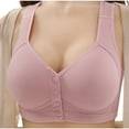 thumbnail image 2 of Swuxness Women's Front Closure Wireless Bras Solid Color Style Comfortable Breathable, 2 of 4