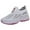 Grey, variant on IUJSOY Women's Hands Free Walking Shoes Slip on Sneakers with Arch Support Orthopedic Mesh Loafers